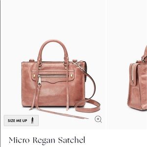 NWT Rebecca Minkoff Micro Regan Satchel Crossbody